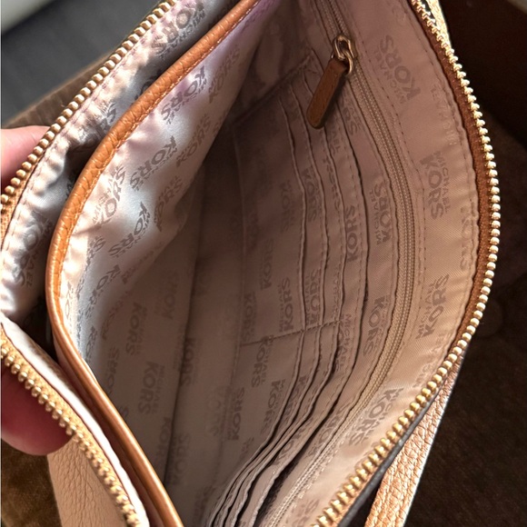 Michael Kors Brown Pebbled Leather Shoulder Bag - Picture 10 of 14